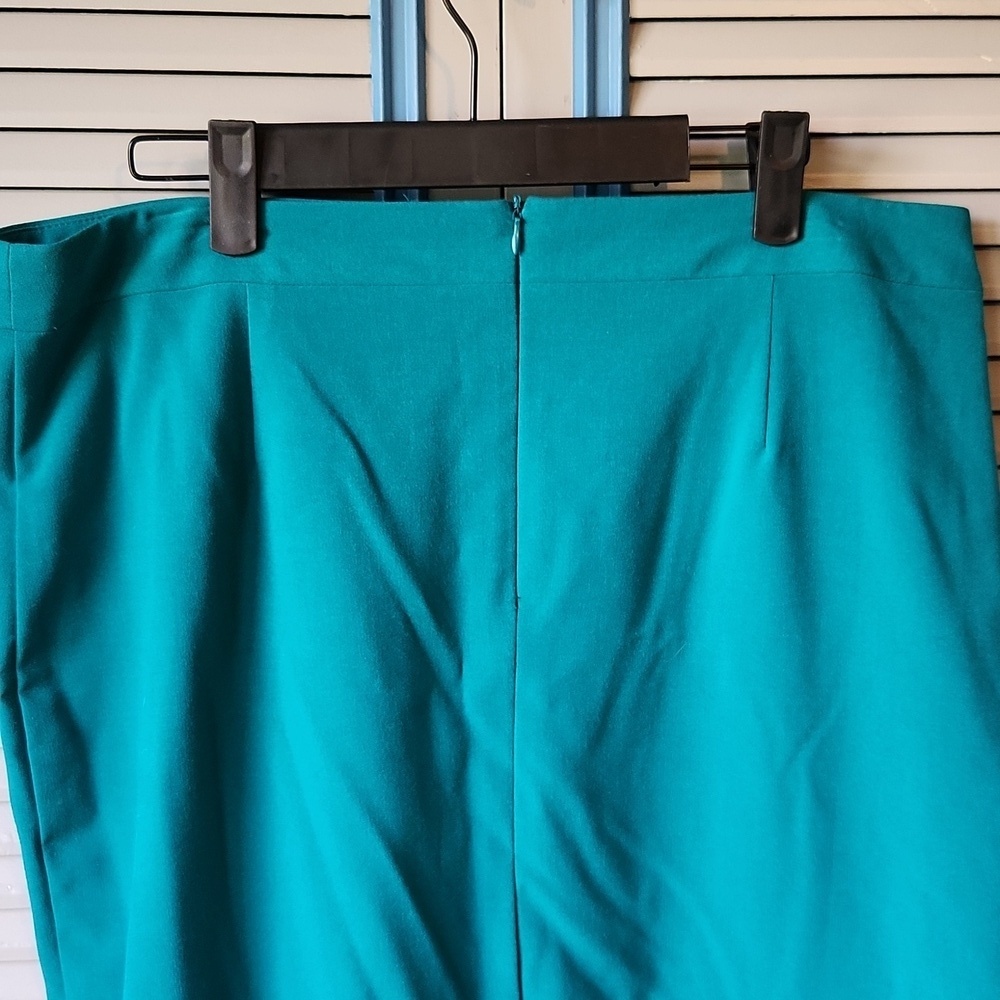 Dressbarn Teal Pencil Skirt - Picture 7 of 10